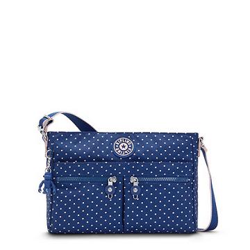 Torba Crossbody Kipling New Angie Printed Niebieskie | PL 2015AH